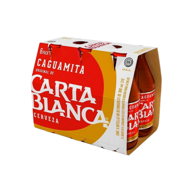 Cja Cerveza Carta Blanca Caguamita .350 ml
